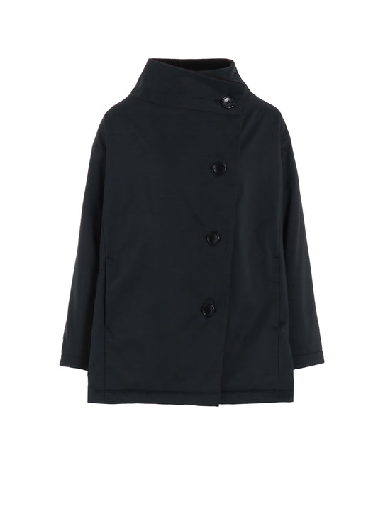 STRETCH TAFFETA + FLEECE COAT