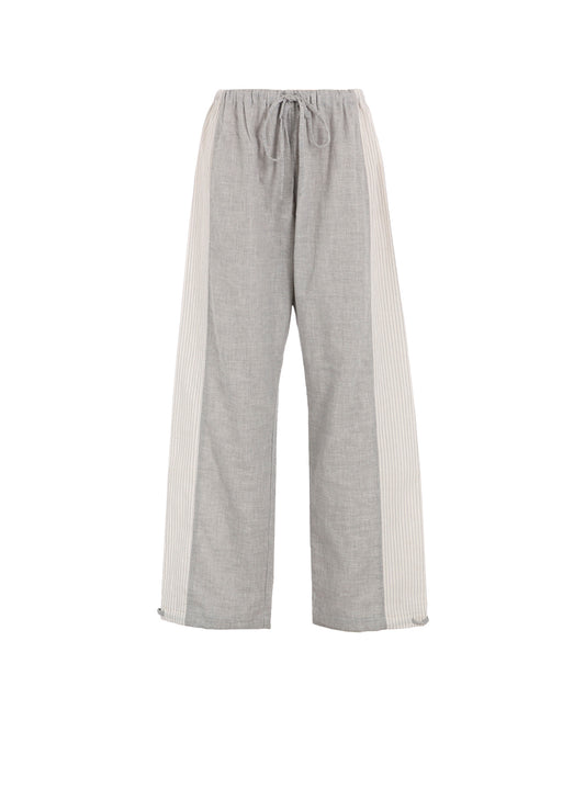 GAUZE + STRIPE PANTS (M)