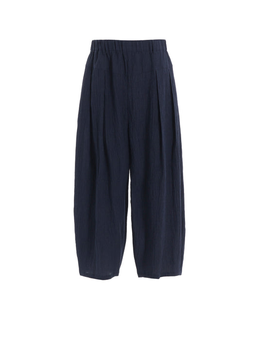 PLAID CREPE WASHER PANTS