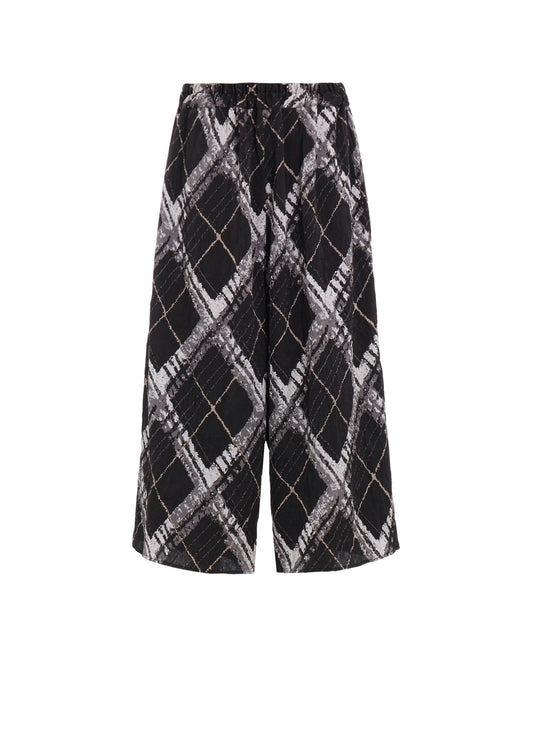 WASHER BIAS PLAID PRINT PENGUIN PANTS