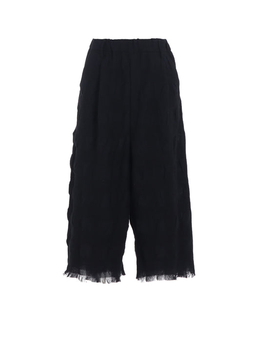 COTTON WOOL SHIRRING SAROUEL PANTS