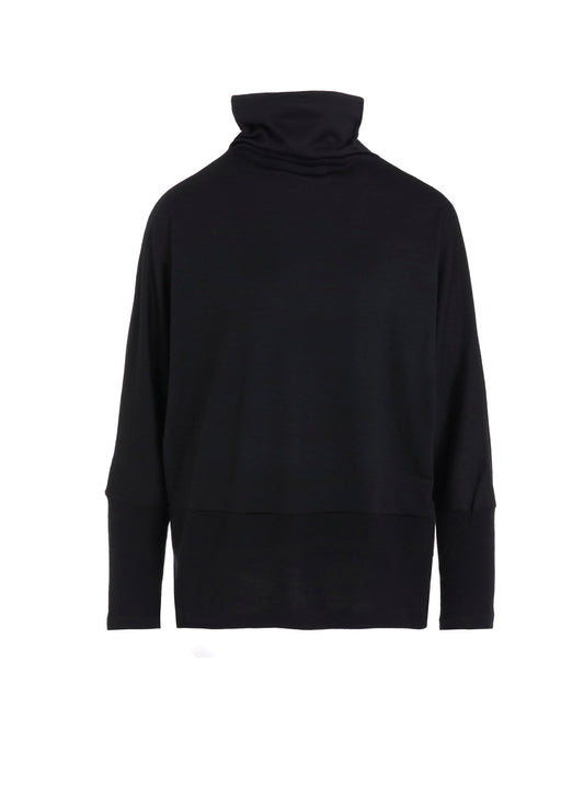 WASHABLE WOOL JERSEY PULLOVER