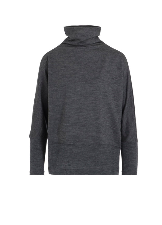 WASHABLE WOOL JERSEY PULLOVER