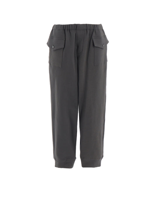 COTTON FLEECE FLAP POCKET PANTS