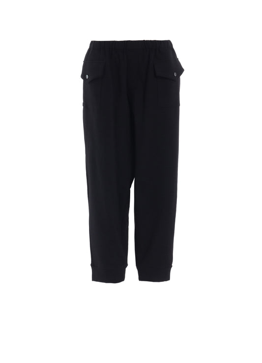 COTTON FLEECE FLAP POCKET PANTS