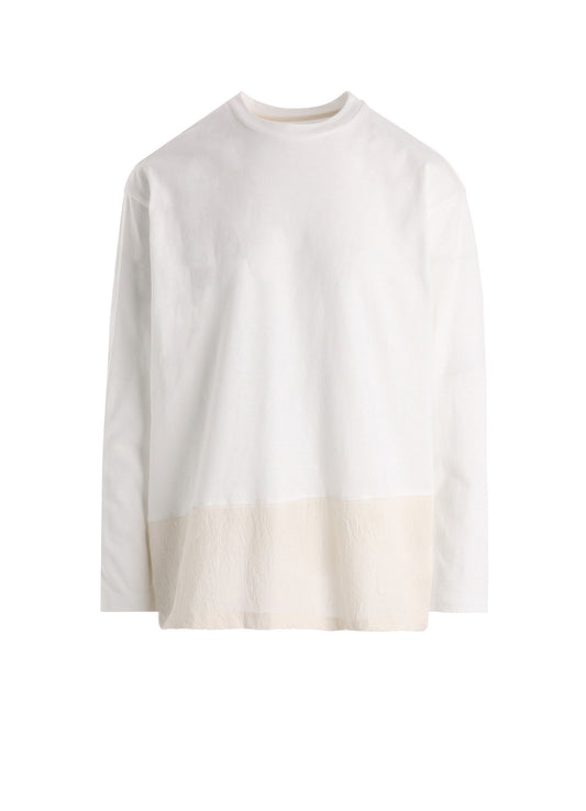 COTTON RAYON JERSEY PULLOVER SHIRT (L)