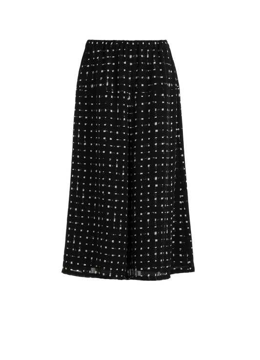 POLYESTER GEORGETTE PRINT CULOTTE PANTS