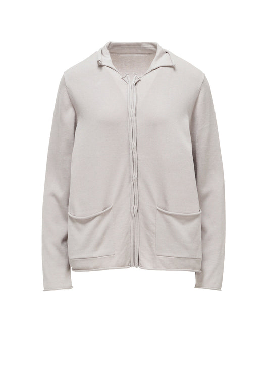 COTTON CELLULOSE KNIT CARDIGAN