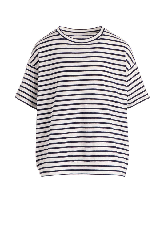 SOFT COTTON JERSEY BORDER SHORT SLEEVE SHIRT