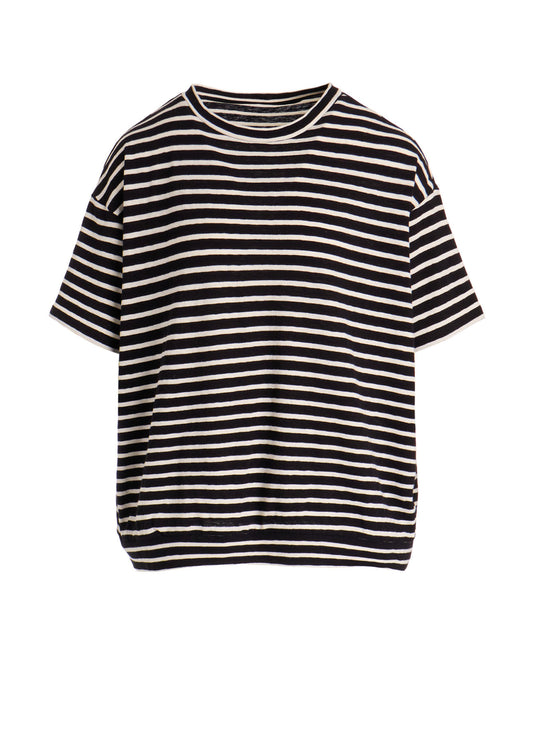 SOFT COTTON JERSEY BORDER SHORT SLEEVE SHIRT