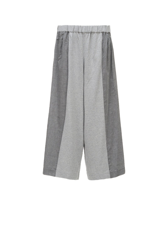 COTTON BROAD JERSEY SWITCHING PANTS