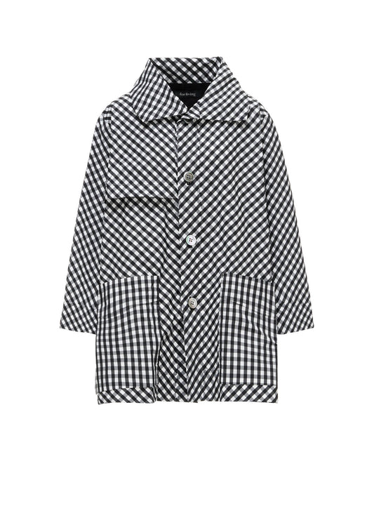 MEMORY TAFFETA PLAID COAT