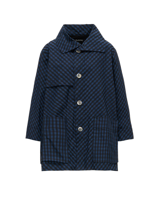 MEMORY TAFFETA PLAID COAT