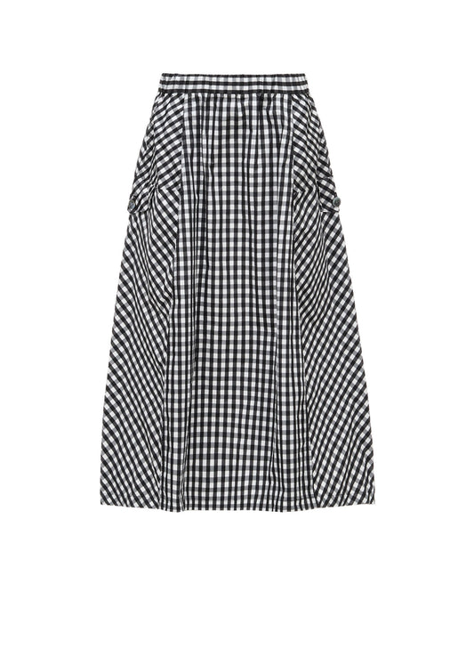 MEMORY TAFFETA PLAID SKIRT