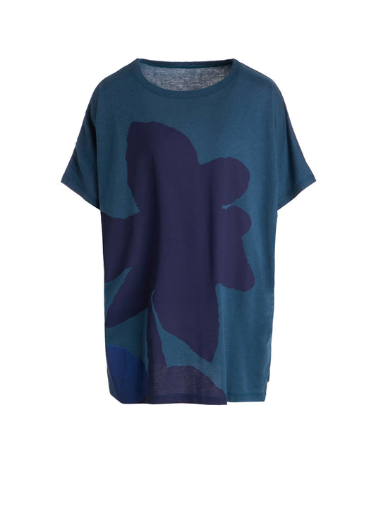 COTTON RAYON JERSEY DOLMAN SLEEVE TUNIC
