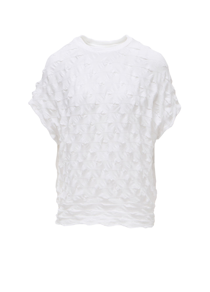 HARD TWIST JACQUARD PULLOVER