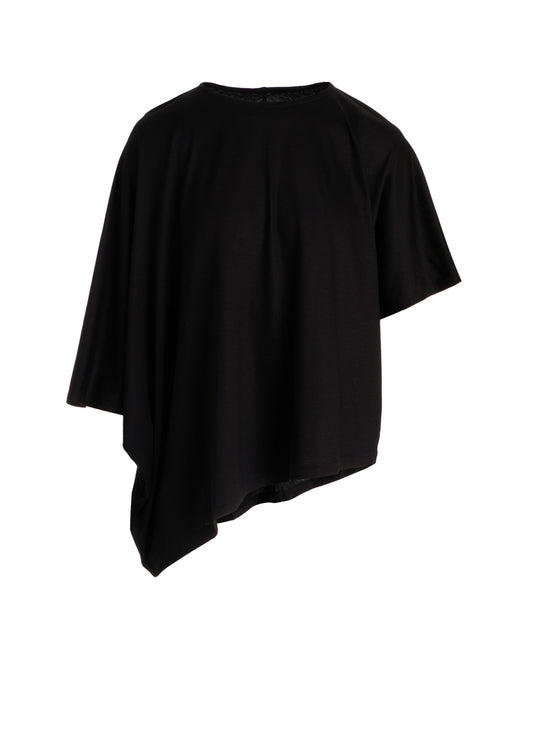 TENCEL COTTON JERSEY ASYMMETRIC PULLOVER