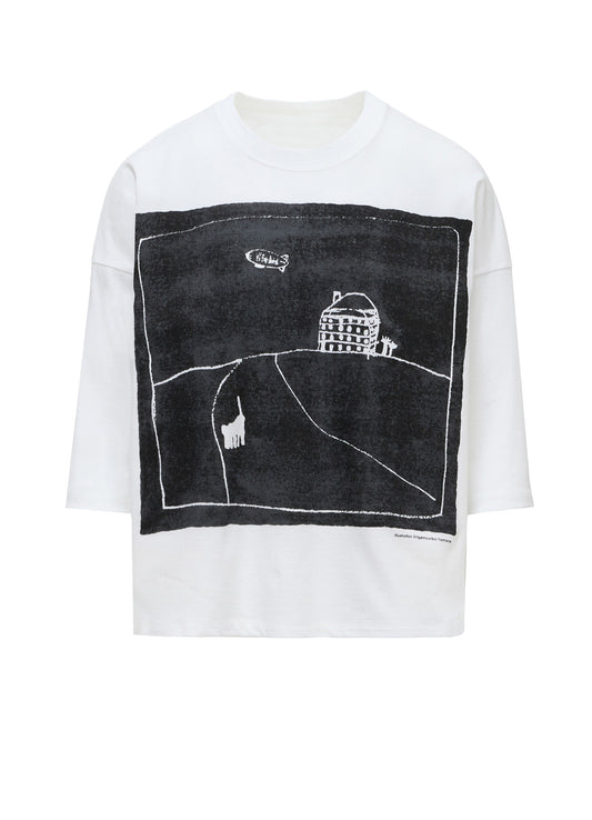 SOFT COTTON JERSEY SHIRT -THE AIRSHIP "Y's for living"-