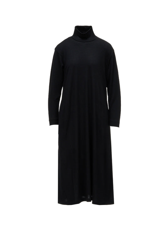 WASHABLE WOOL JERSEY HIGH NECK ONE PIECE