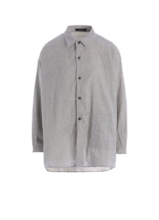 DOUBLE GAUZE LONG SLEEVE SHIRT (M)
