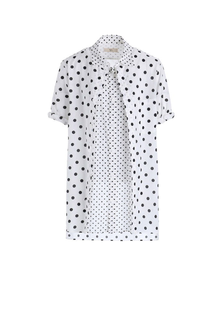 64/- COTTON LAWN DOT PRINT FRONT TUCKED BLOUSE
