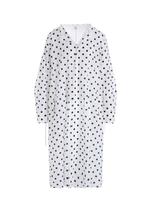 60/- COTTON LAWN DOT PRINT SHIRT DRESS