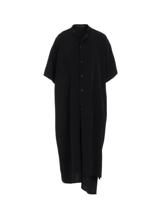 TA/PE CREPE DE CHINE  HALF SLEEVE BOX SHIRT DRESS