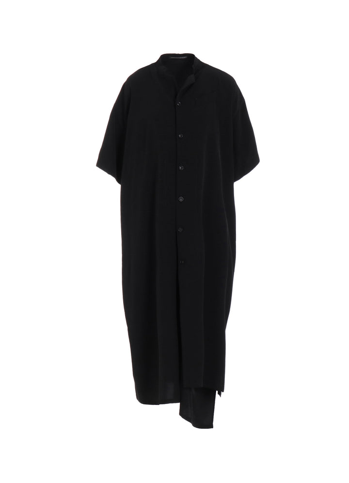 TA/PE CREPE DE CHINE  HALF SLEEVE BOX SHIRT DRESS