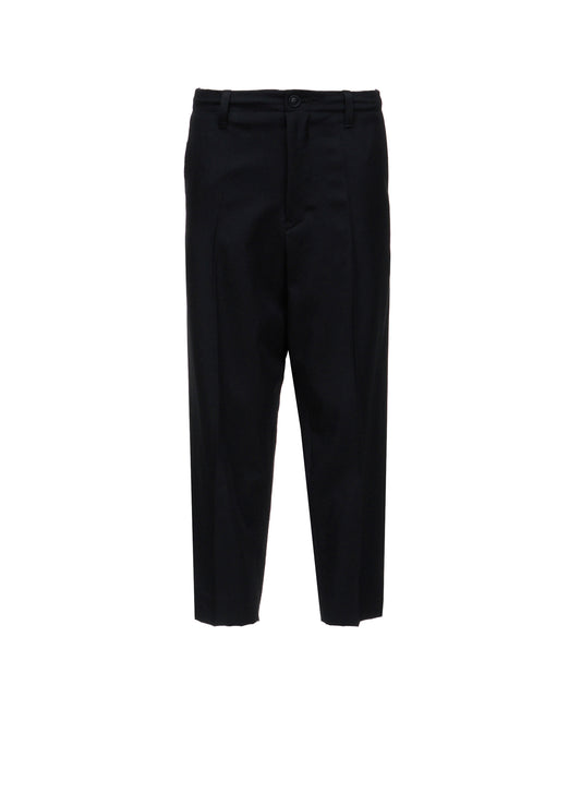 Y's FORM - WOOL GABARDINE CENTER-CRESE PANTS