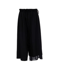 TA/PE CREPE DE CHINE ASYMMETRIC PANTS