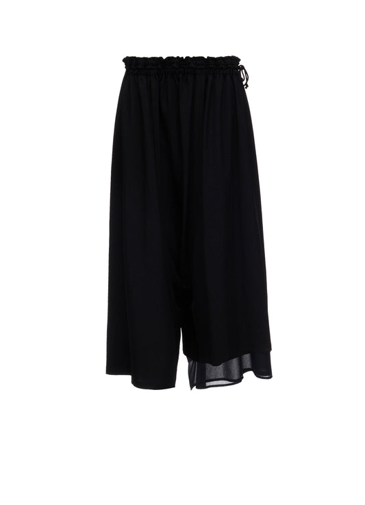TA/PE CREPE DE CHINE ASYMMETRIC PANTS