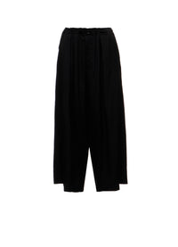 TA/PE CREPE DE CHINE FRONT TUCK PANTS