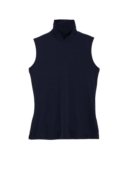 UNDER Y's - STRETCH JERSEY HIGH NECK TANKTOP