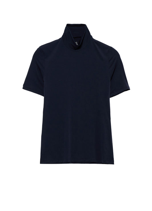 UNDER Y's - STRETCH JERSEY S/S HIGH NECK T-SHIRT