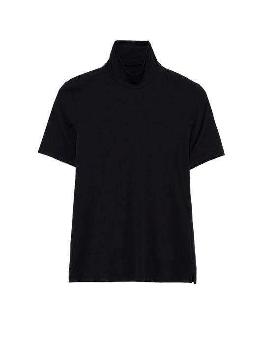 UNDER Y's - STRETCH JERSEY S/S HIGH NECK T-SHIRT