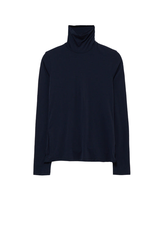 UNDER Y's - STRETCH JERSEY L/S HIGH NECK T-SHIRT