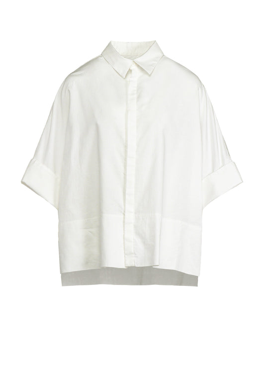 [Y's BORN PRODUCT] THIN COTTON TWILL WIDE CUFF SHIRT