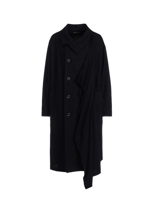 【9/20 12:00(JST) Release】WOOL FLANNEL LEFT FLAP PANEL COAT