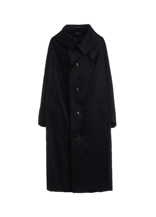 [Y's BORN PRODUCT] COTTON TWILL LONG CAPE COAT