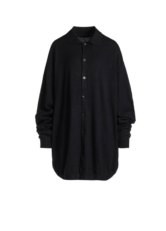 PLAIN STITCH INTARSIA BIG SHIRT