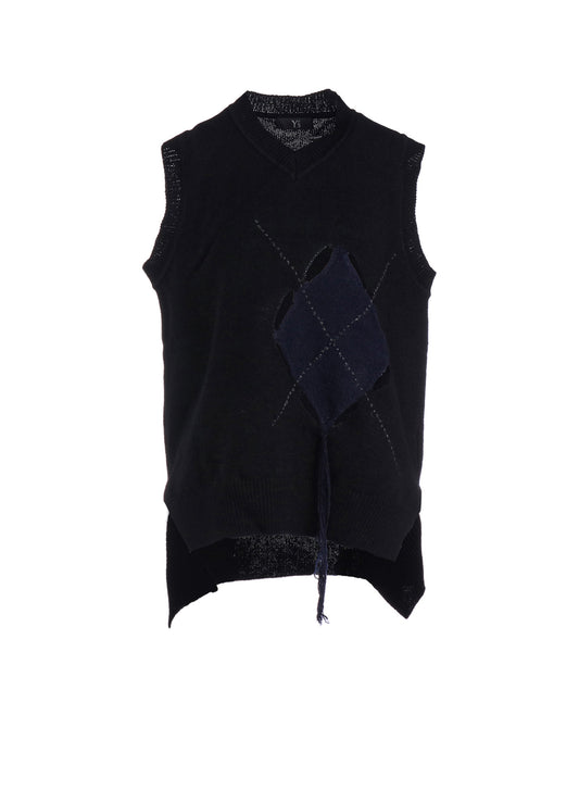 【9/20 12:00(JST) Release】JERSEY X ARGYLE VEST