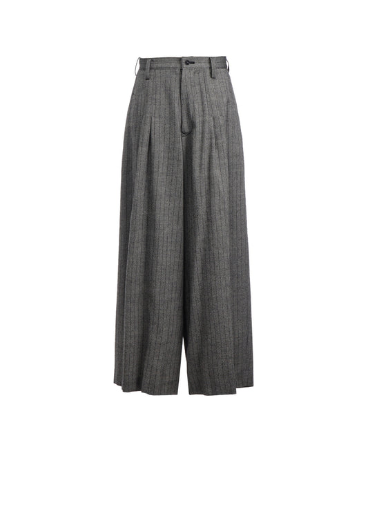 【9/20 12:00(JST) Release】WOOL STRIPE DOUBLE TUCK WIDE PANTS