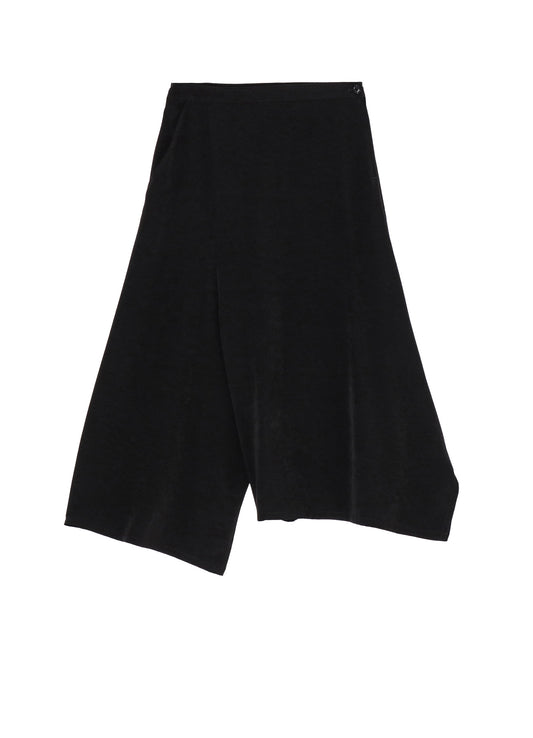 CREPE de CHINE ASYMMETRIC FLARE PANTS