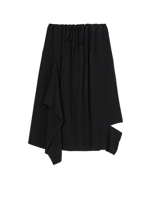 CREPE de CHINE RIGHT DRAPE SKIRT