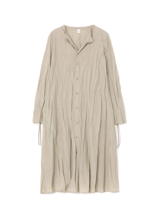 Pe/W WRINKLED SHIRT DRESS