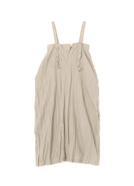 Pe/W WRINKLED STRAP DRESS