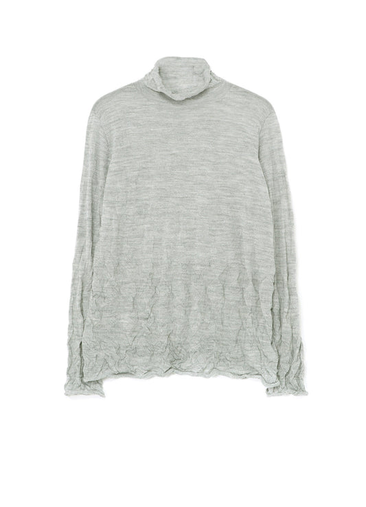 WOOL WRINKLE TURTLENECK