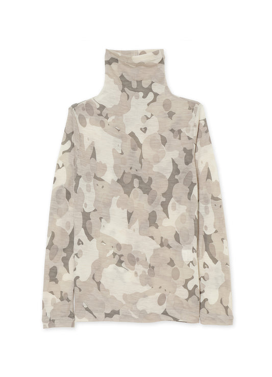 WOOL CAMOFRAGE TURTLENECK