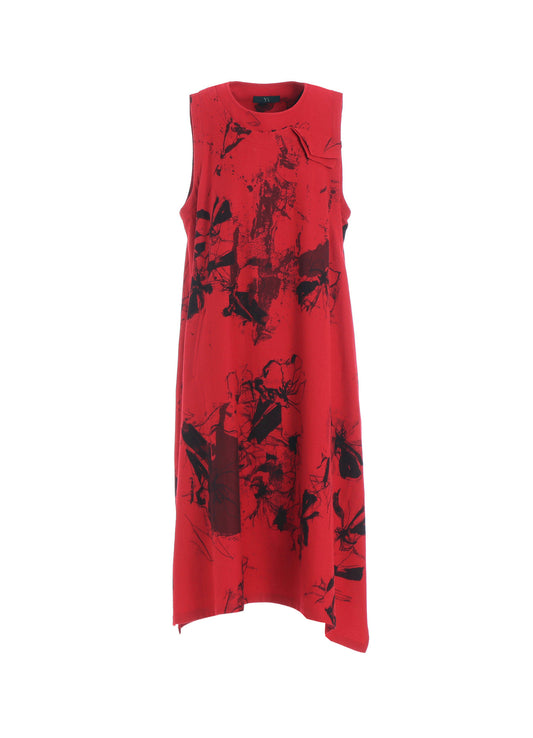 WOOL FLOWER PRINT DRESS