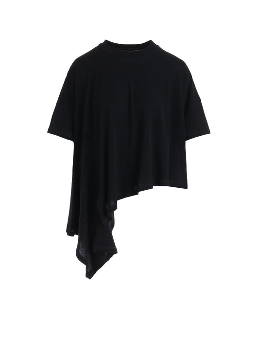 HIGH-TWIST COTTON JERSEY DRAPE T